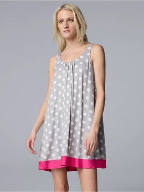 Women's Simply Vera Vera Wang Cozy Sleep Chemise size M NWT